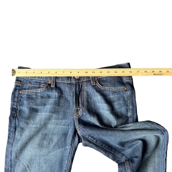 7 For All Mankind Blue BootCut Casual boho Solid Denim Jeans. Size 28 - Picture 4 of 7